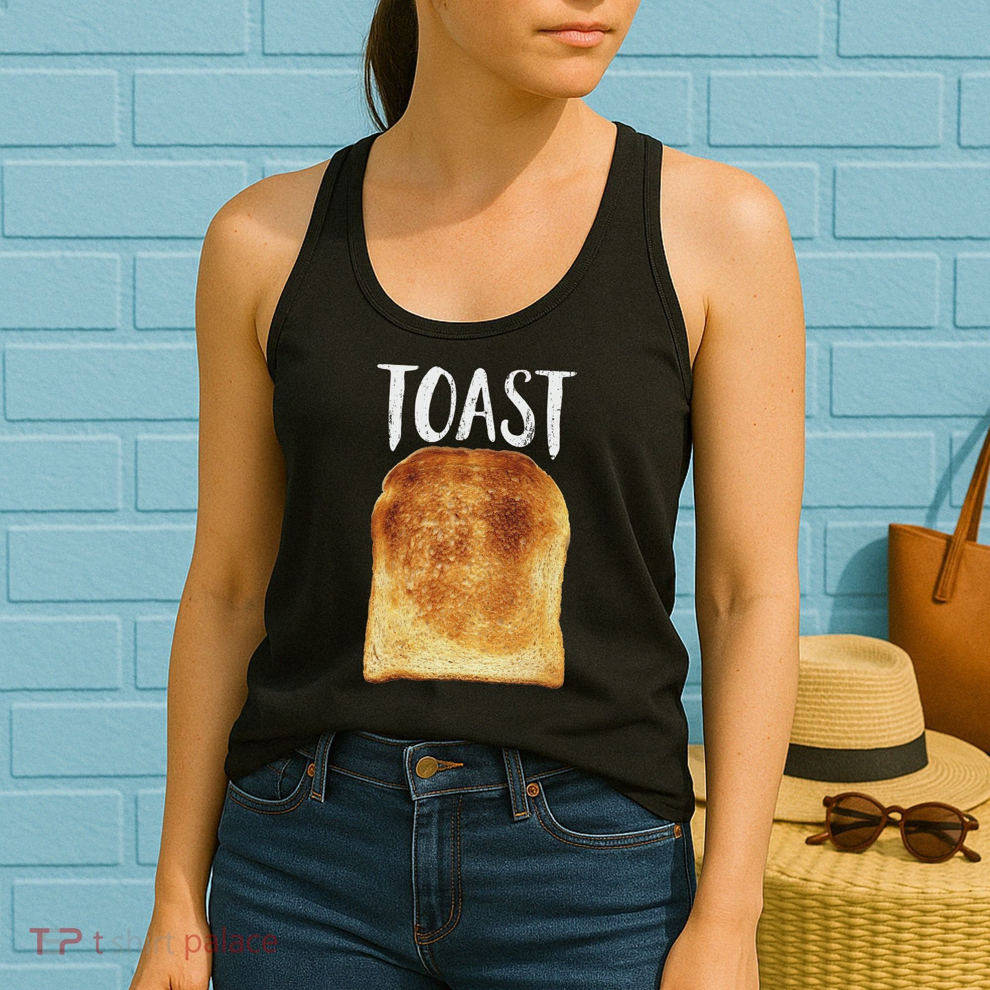 Toast Costume Halloween Funny Bread Lover Christmas Gift Women's Tank Top
