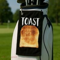 Toast Costume Halloween Funny Bread Lover Christmas Gift Golf Towel thumb 2