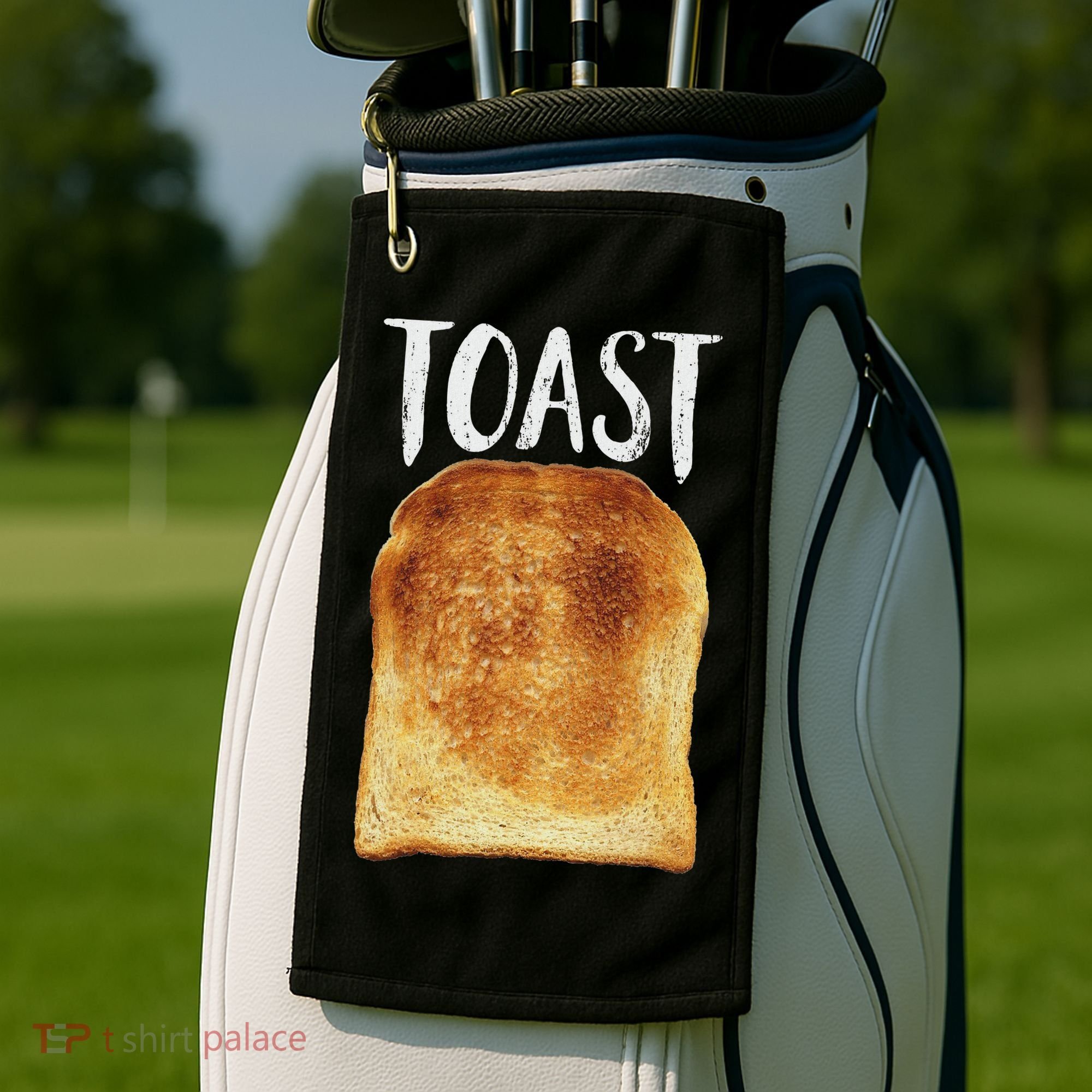 Toast Costume Halloween Funny Bread Lover Christmas Gift Golf Towel