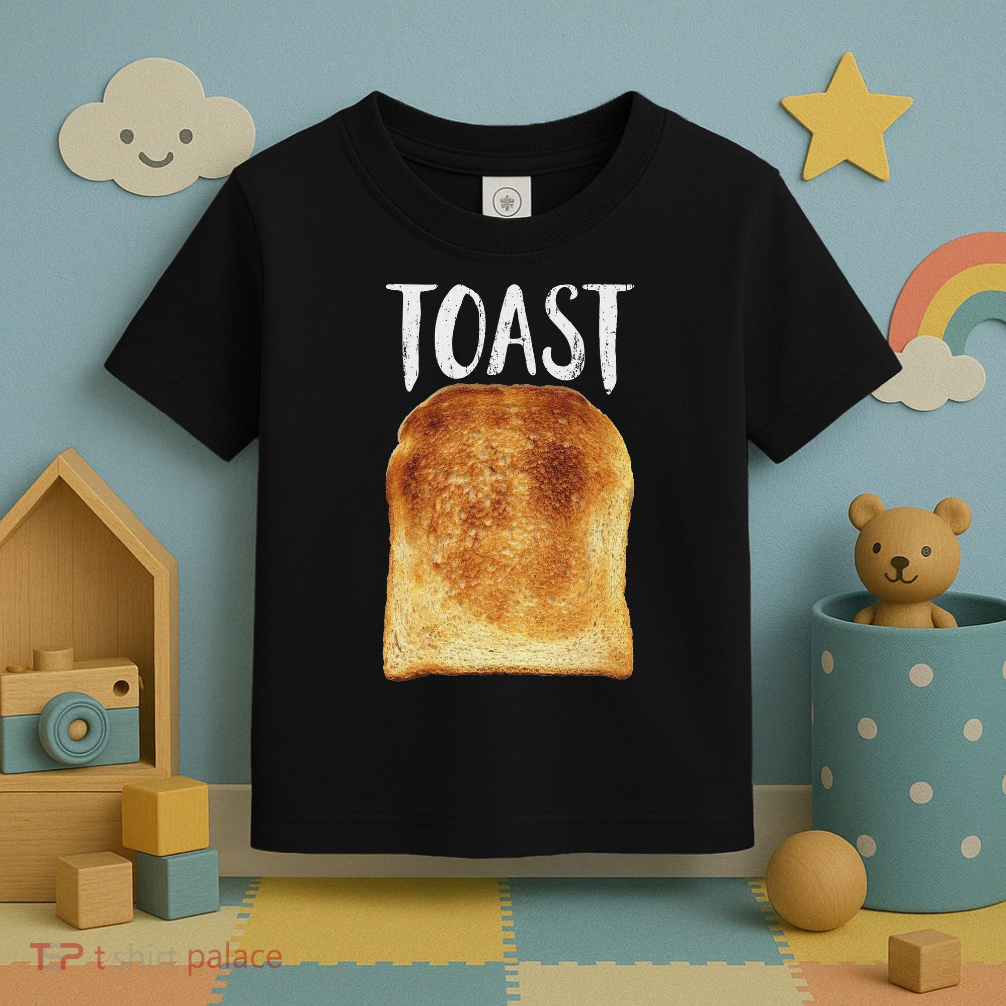Toast Costume Halloween Funny Bread Lover Christmas Gift Toddler T-Shirt