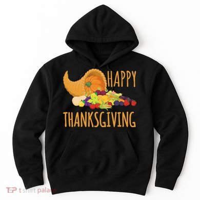 Thanksgiving Cornucopia Horn Of Plenty Food Harvest Fun Gift Hoodie