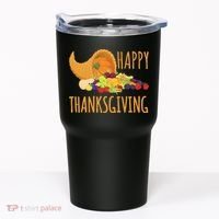 Thanksgiving Cornucopia Horn Of Plenty Food Harvest Fun Gift Tumbler thumb 0