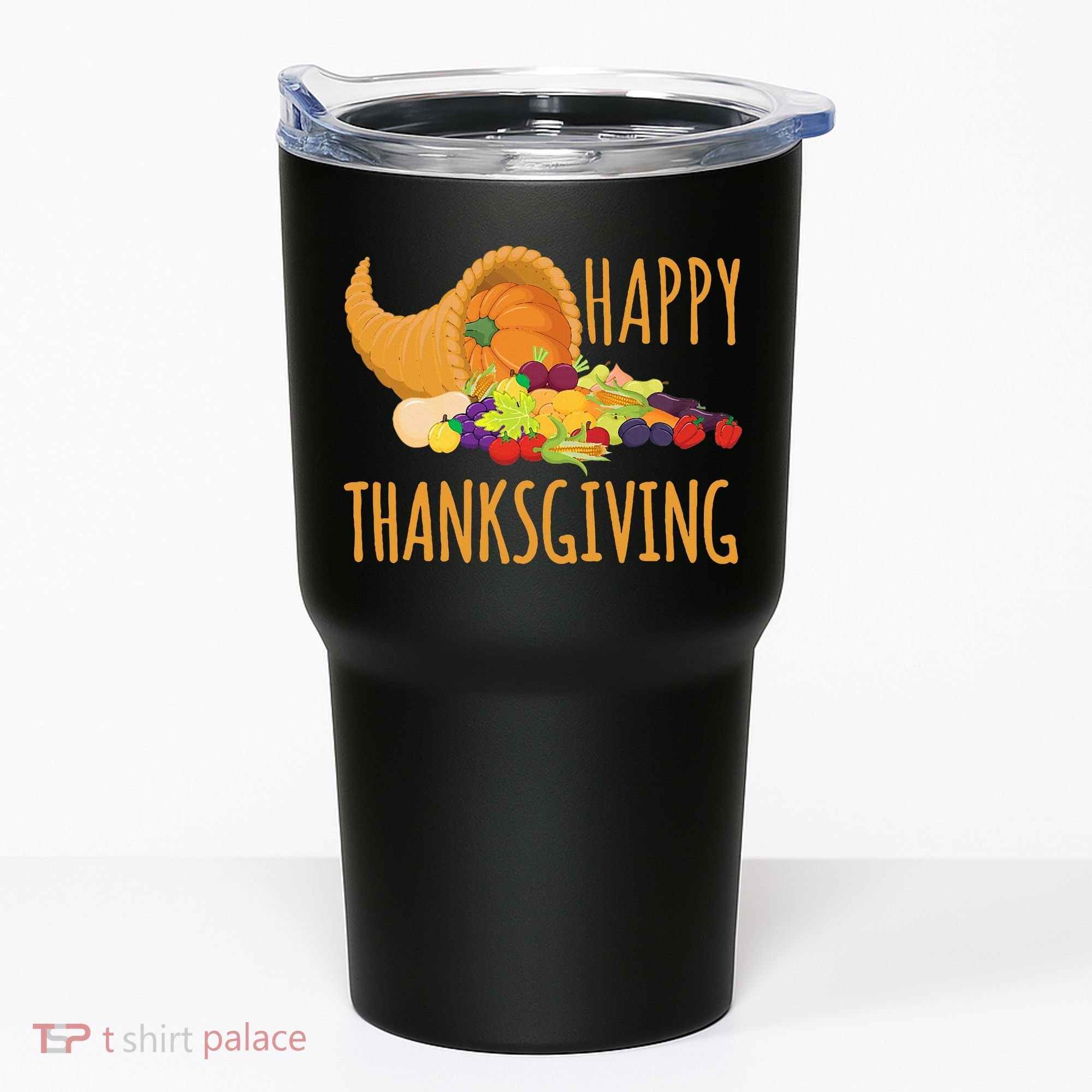 Thanksgiving Cornucopia Horn Of Plenty Food Harvest Fun Gift Tumbler
