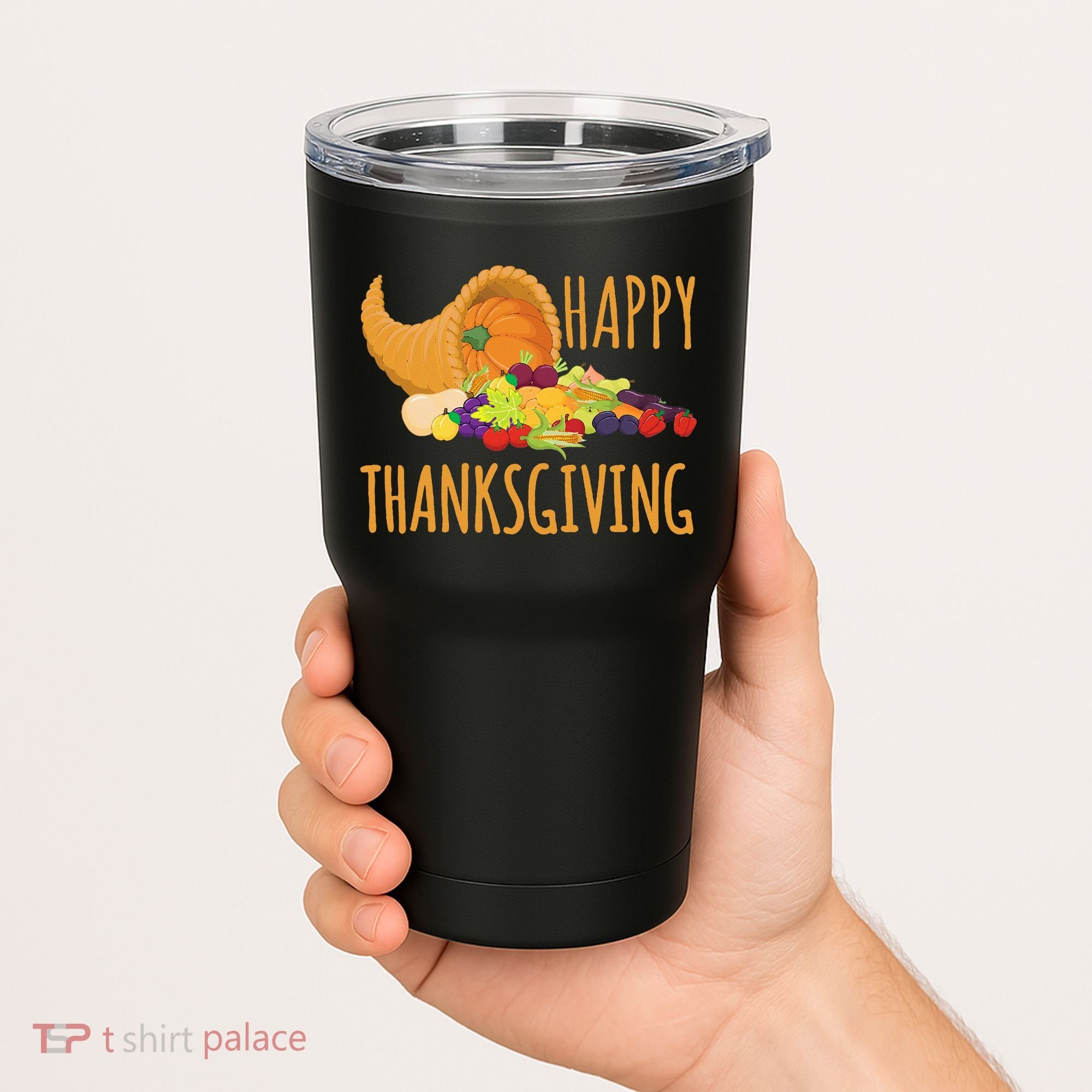Thanksgiving Cornucopia Horn Of Plenty Food Harvest Fun Gift Tumbler
