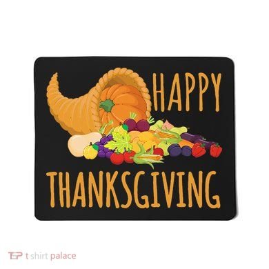 Thanksgiving Cornucopia Horn Of Plenty Food Harvest Fun Gift Mousepad