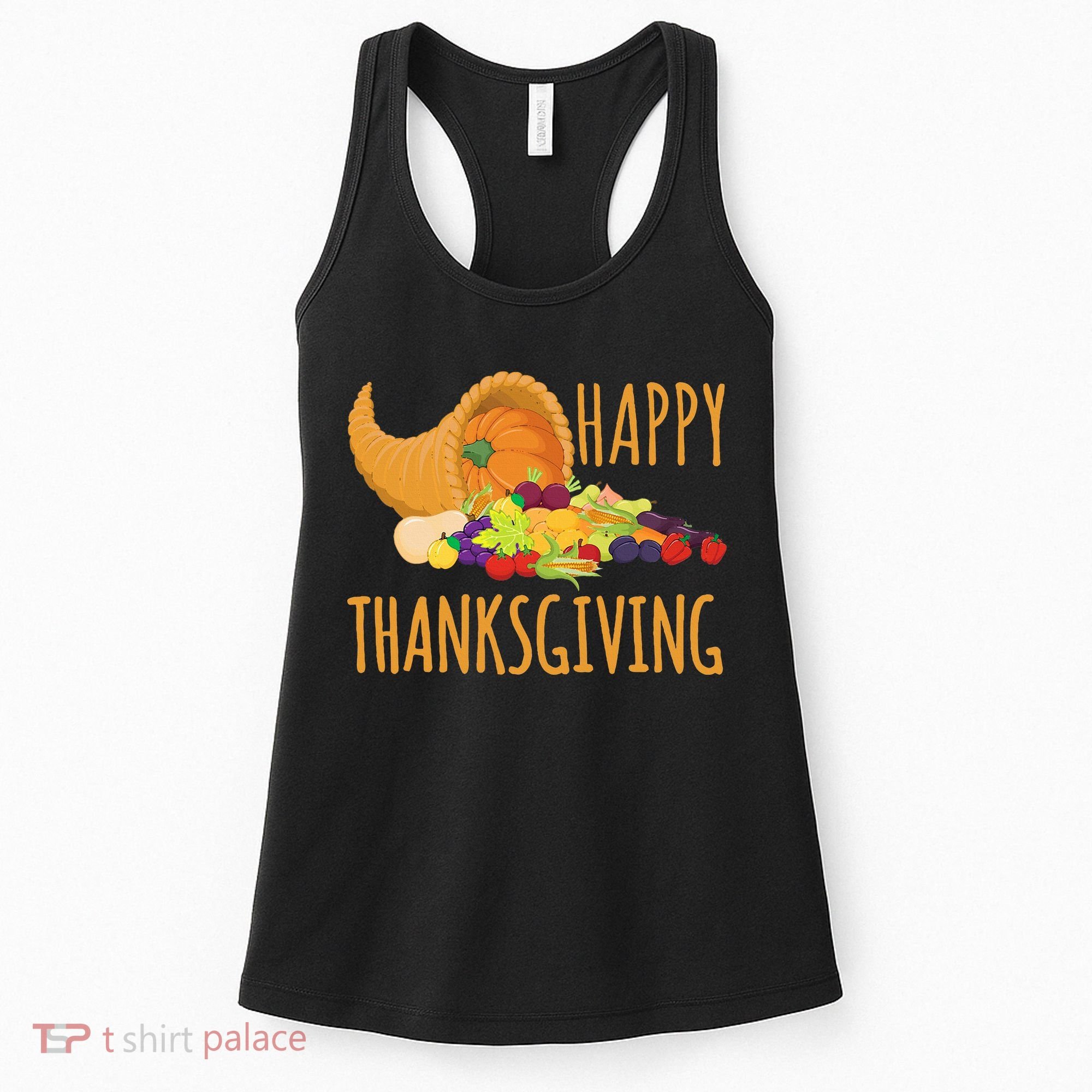 Thanksgiving Cornucopia Horn Of Plenty Food Harvest Fun Gift Women's Tank Top