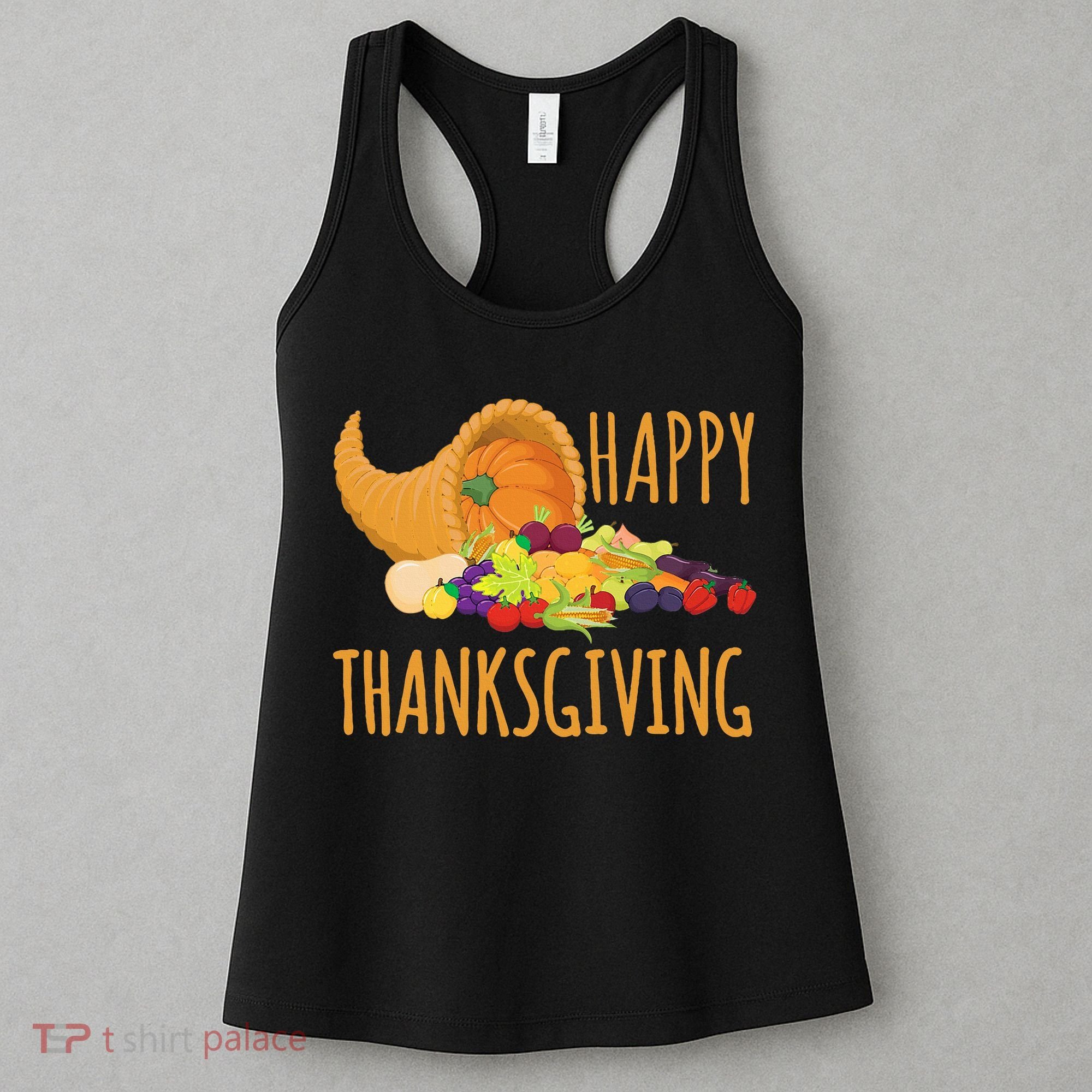 Thanksgiving Cornucopia Horn Of Plenty Food Harvest Fun Gift Women's Tank Top