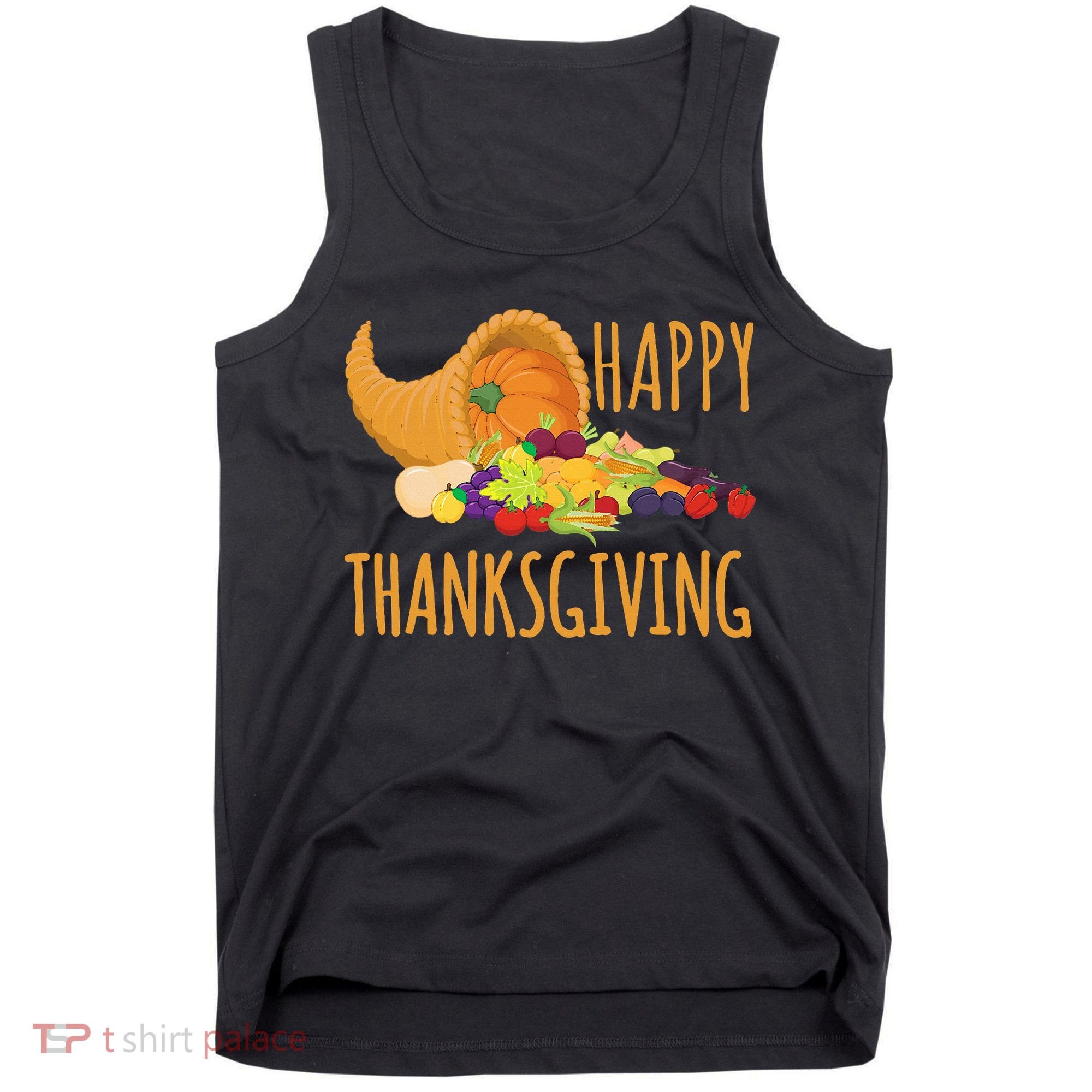 Thanksgiving Cornucopia Horn Of Plenty Food Harvest Fun Gift Tank Top