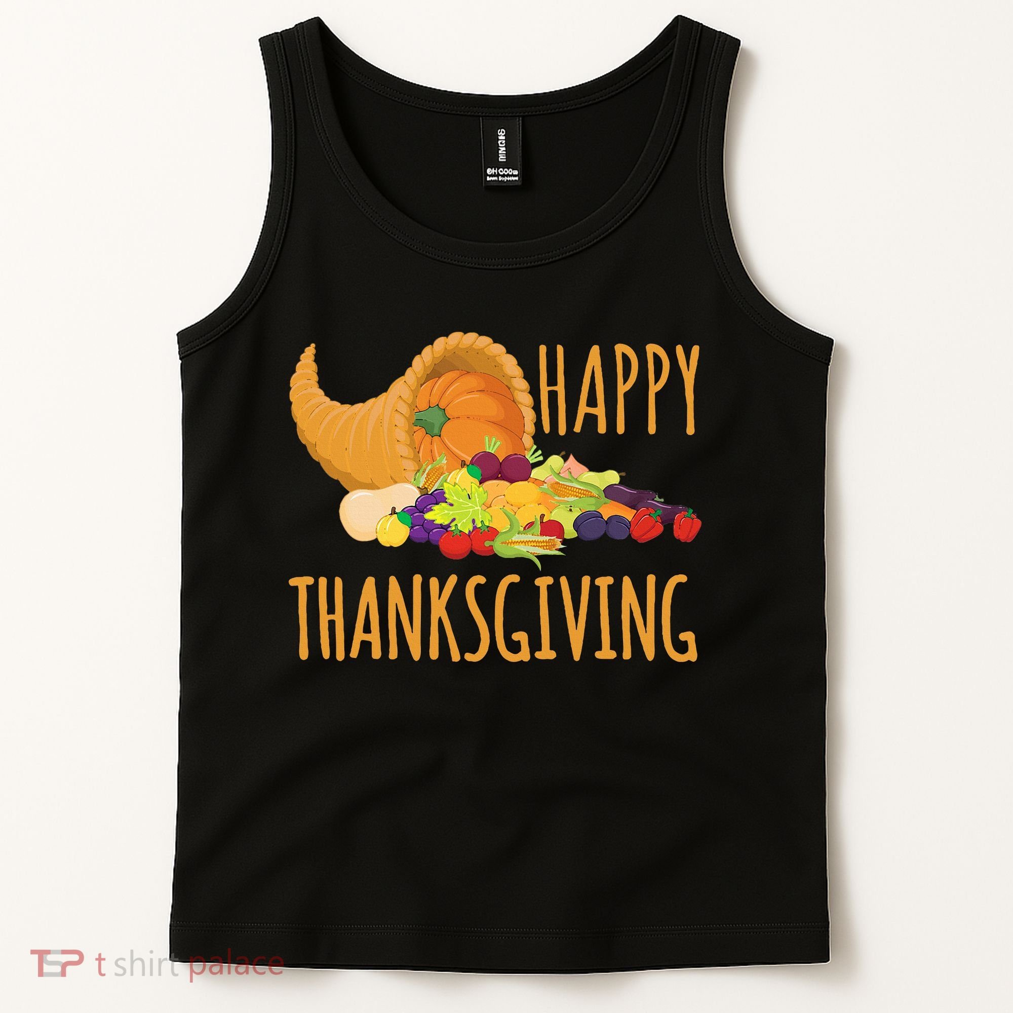 Thanksgiving Cornucopia Horn Of Plenty Food Harvest Fun Gift Tank Top