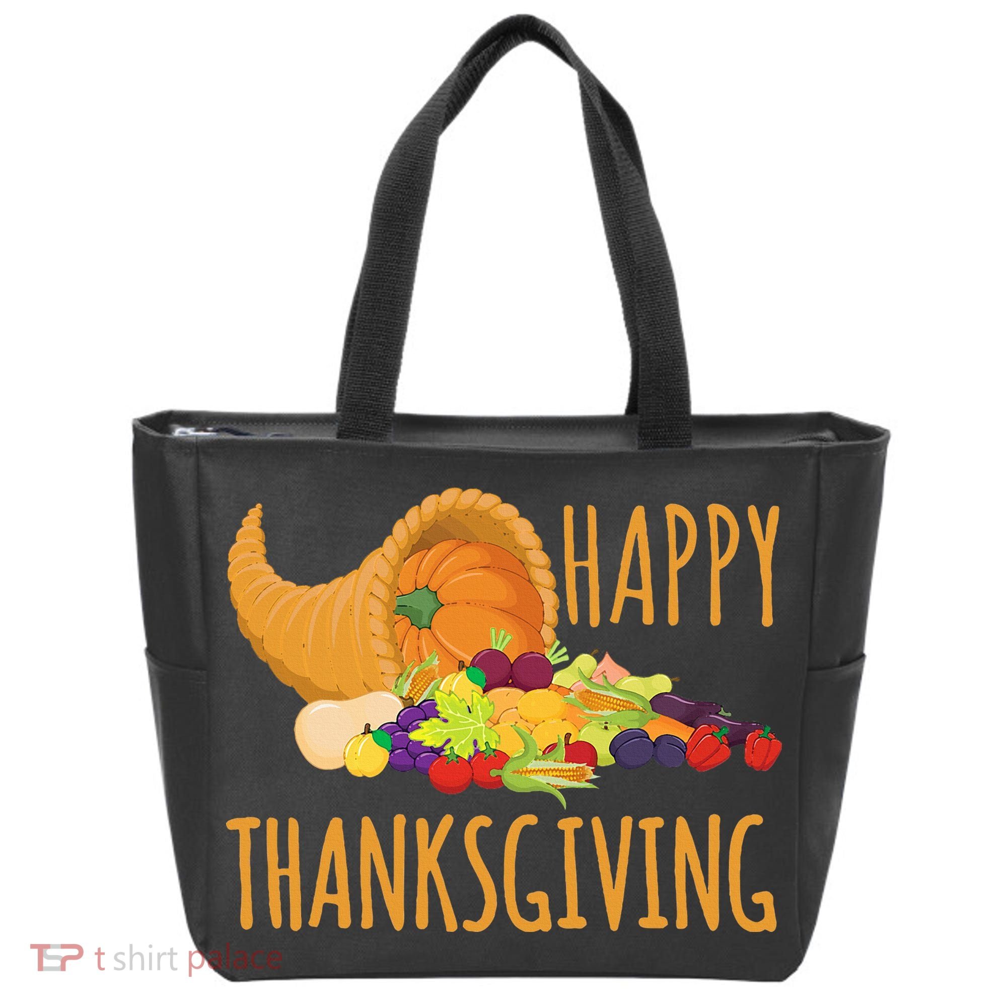 Thanksgiving Cornucopia Horn Of Plenty Food Harvest Fun Gift Tote Bag