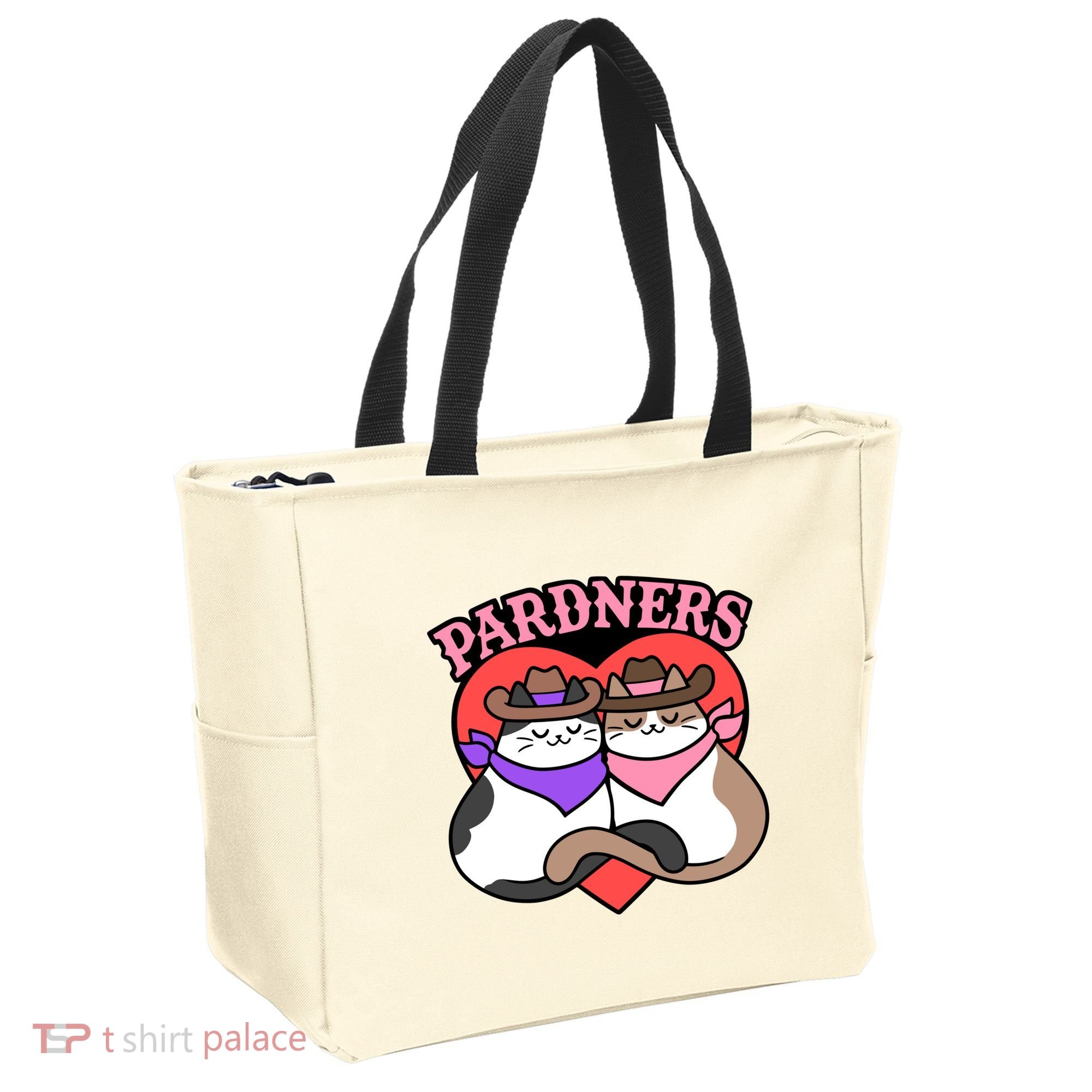 The Cat Hive Pardners Enamel Pin Tote Bag