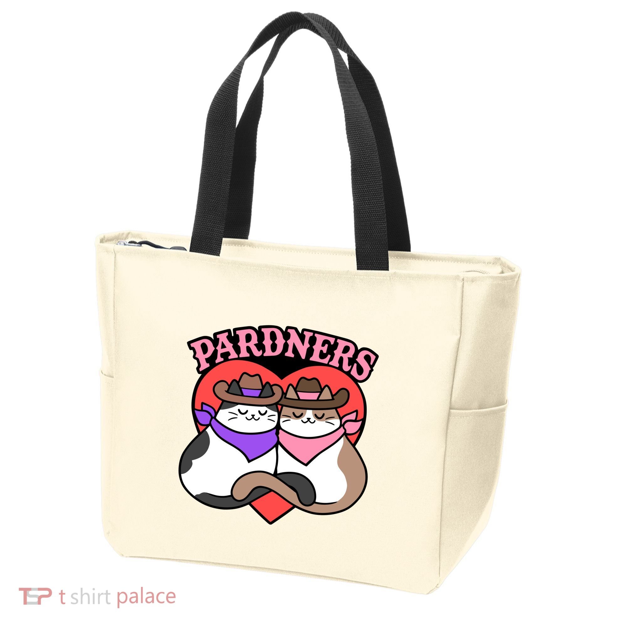 The Cat Hive Pardners Enamel Pin Tote Bag