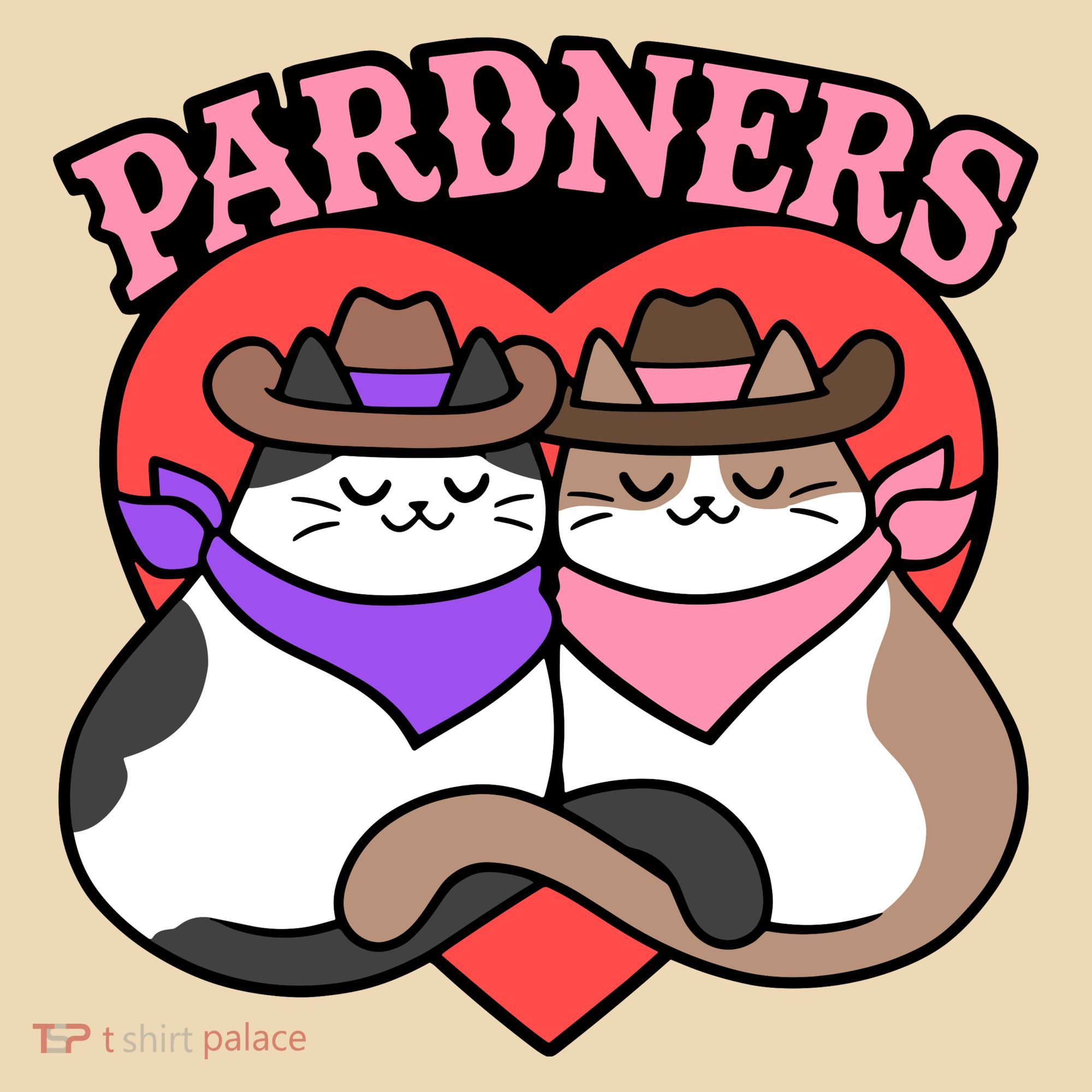 The Cat Hive Pardners Enamel Pin Tote Bag