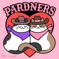 The Cat Hive Pardners Enamel Pin Coaster thumb 2