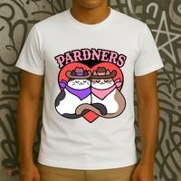 The Cat Hive Pardners Enamel Pin T-Shirt thumb 3