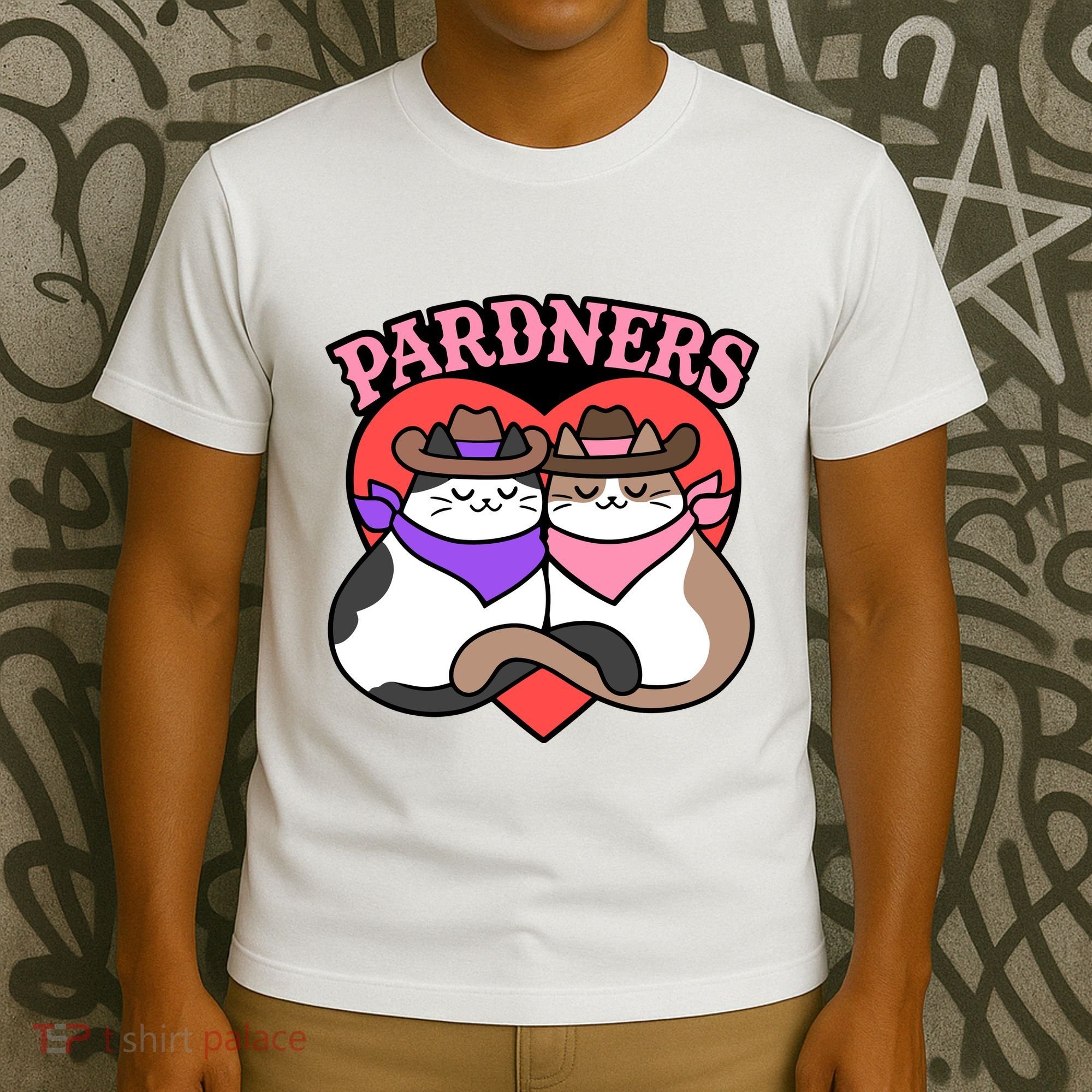The Cat Hive Pardners Enamel Pin T-Shirt