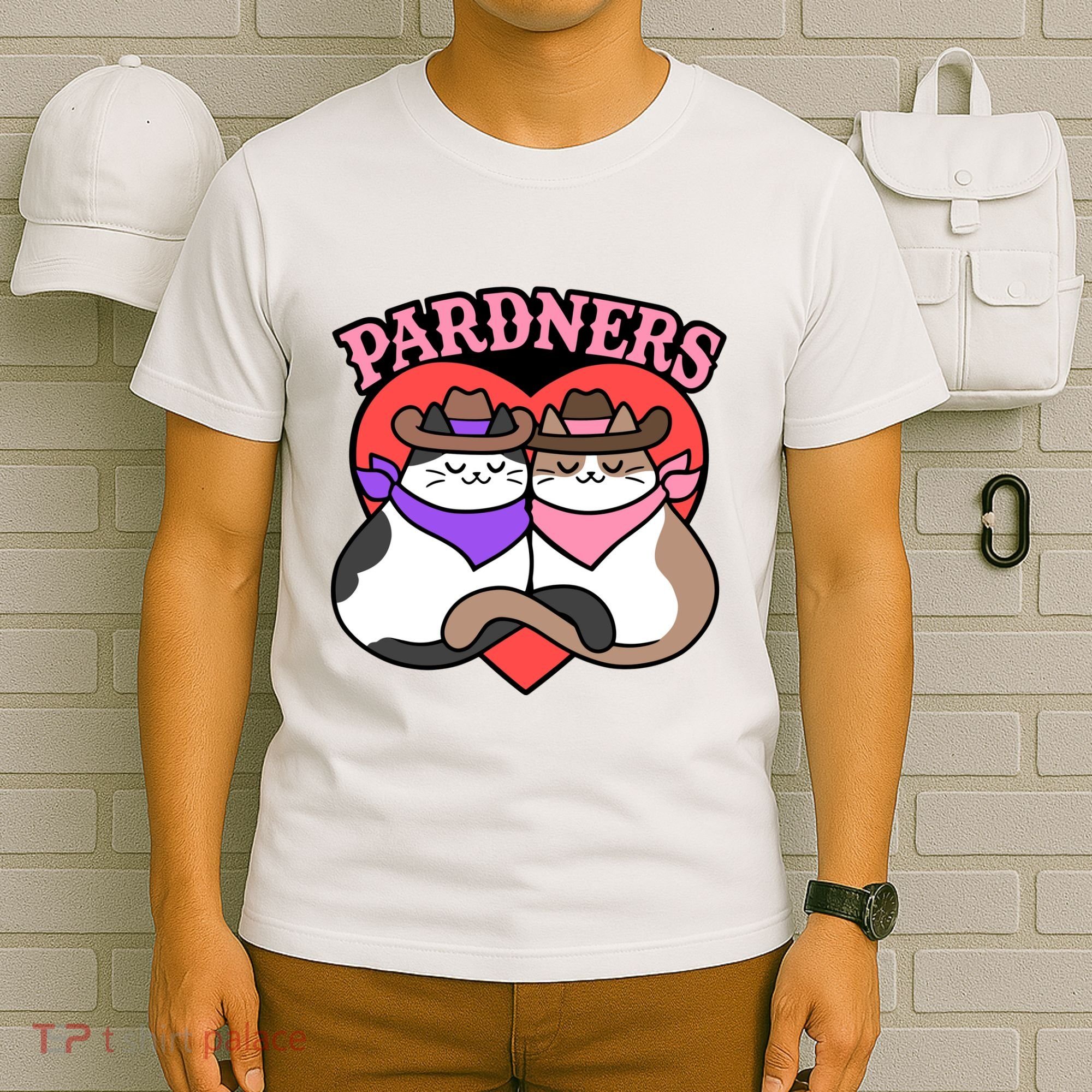 The Cat Hive Pardners Enamel Pin T-Shirt
