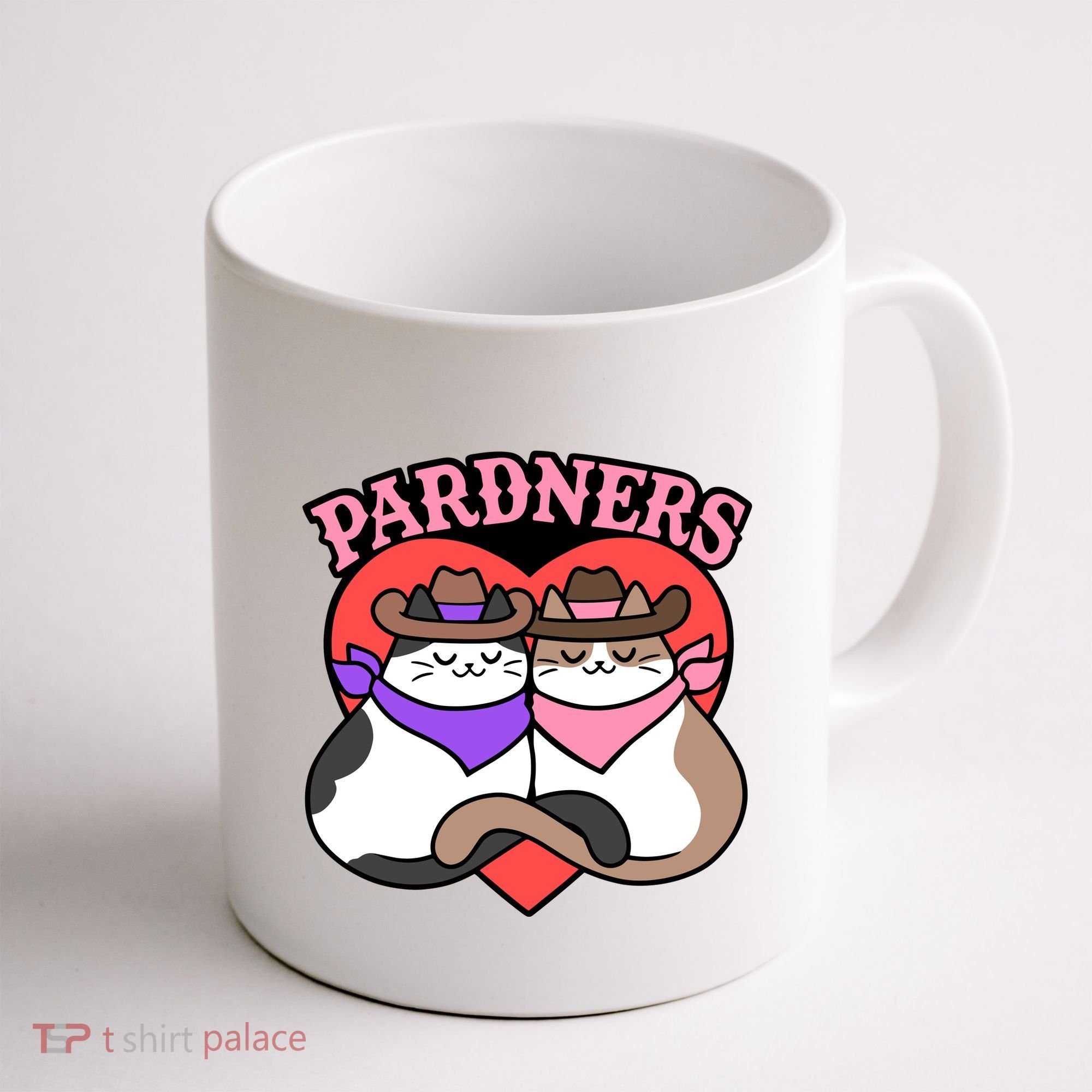 The Cat Hive Pardners Enamel Pin Coffee Mug