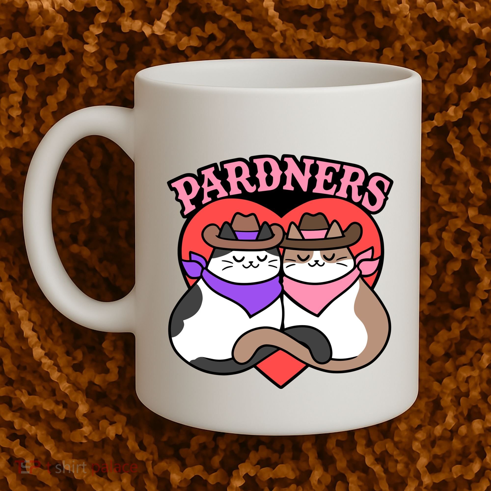 The Cat Hive Pardners Enamel Pin Coffee Mug