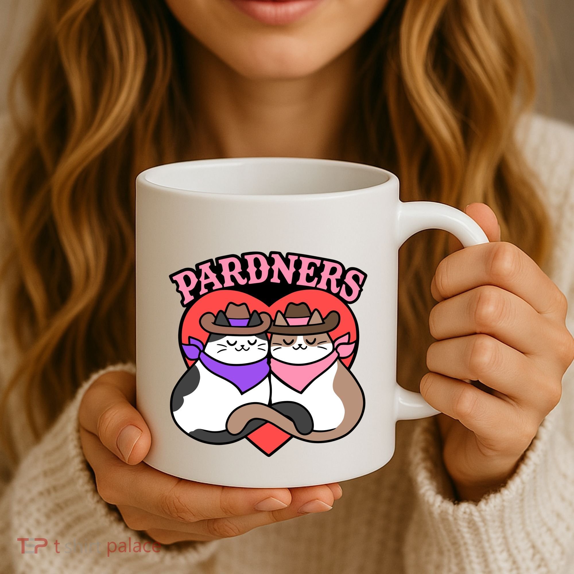The Cat Hive Pardners Enamel Pin Coffee Mug