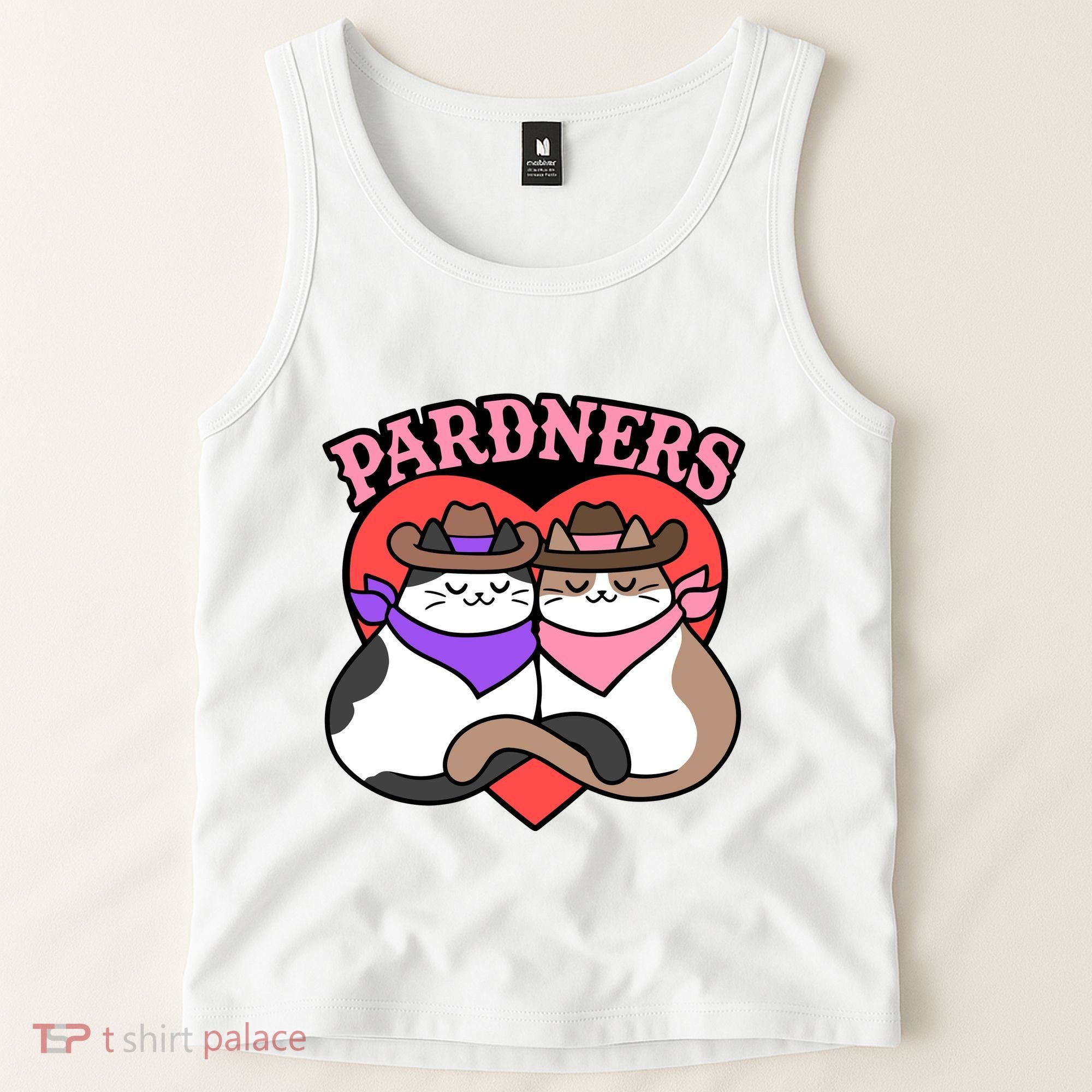 The Cat Hive Pardners Enamel Pin Tank Top