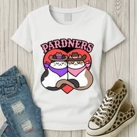 The Cat Hive Pardners Enamel Pin Women's T-Shirt thumb 3