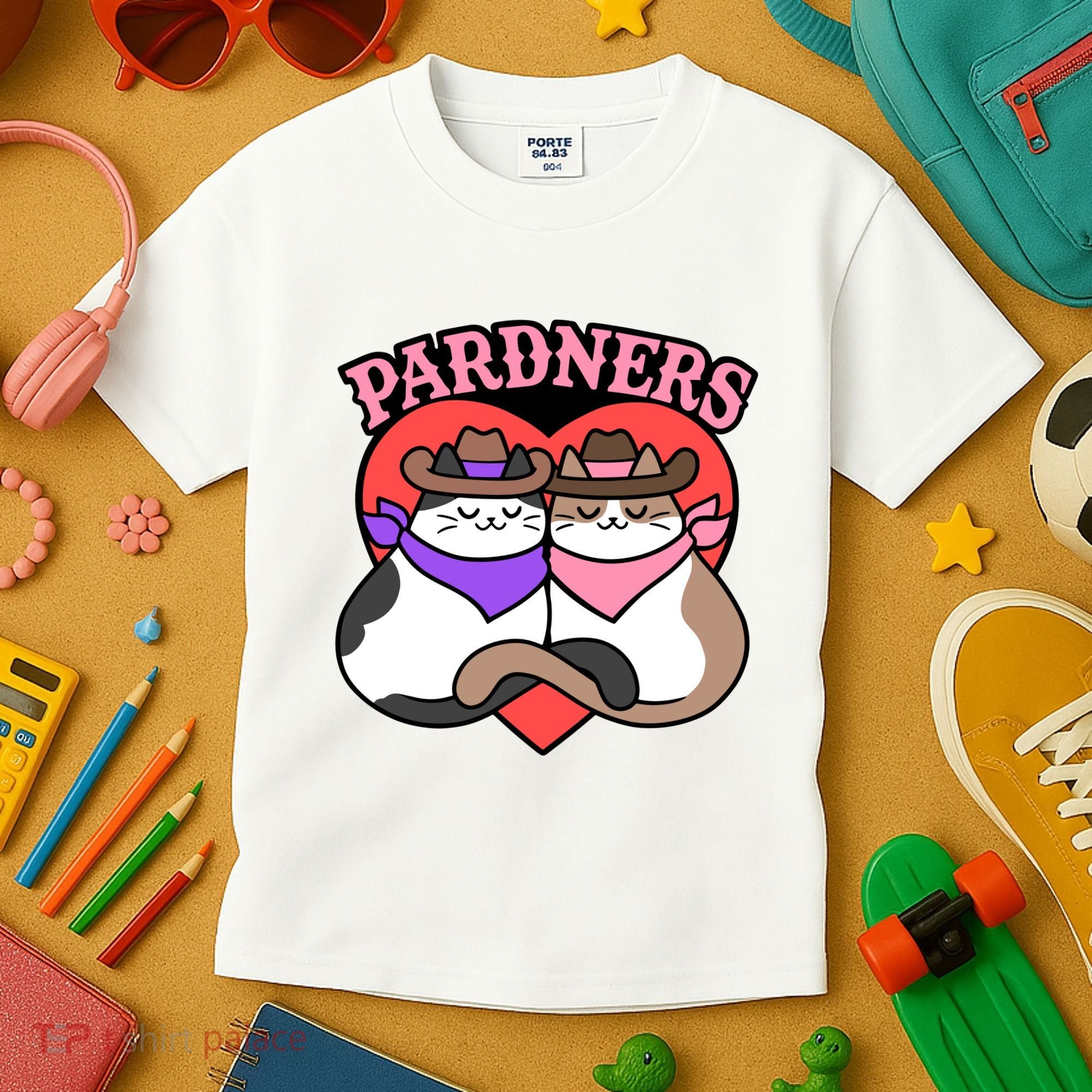 The Cat Hive Pardners Enamel Pin Kids T-Shirt