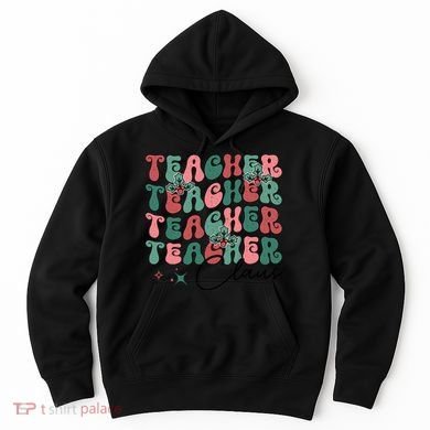 Teacher Claus Holiday Graphic Hoodie