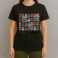 Teacher Claus Holiday Graphic T-Shirt thumb 4