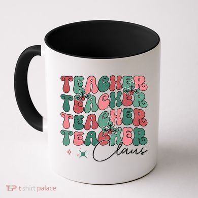Teacher Claus Holiday Graphic Coffee Mug