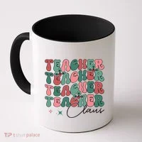 Teacher Claus Holiday Graphic Coffee Mug thumb 0