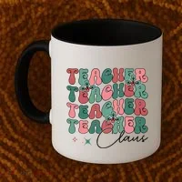 Teacher Claus Holiday Graphic Coffee Mug thumb 2