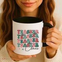 Teacher Claus Holiday Graphic Coffee Mug thumb 3