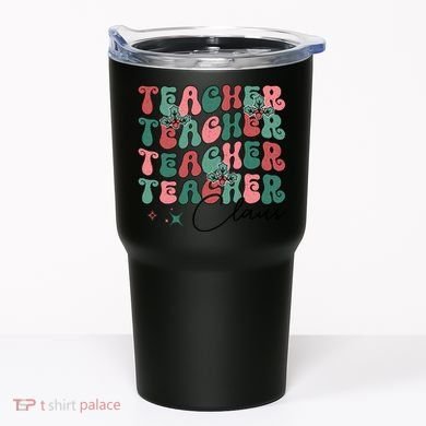 Teacher Claus Holiday Graphic Tumbler