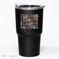 Teacher Claus Holiday Graphic Tumbler thumb 0