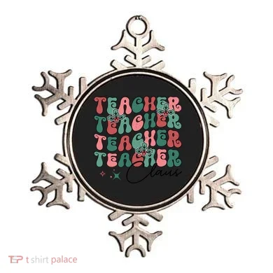 Teacher Claus Holiday Graphic Ornament