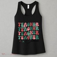 Teacher Claus Holiday Graphic Women's Tank Top thumb 3