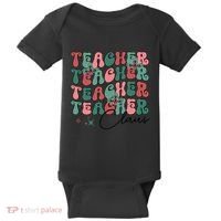 Teacher Claus Holiday Graphic Baby Bodysuit thumb 0