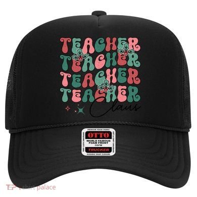 Teacher Claus Holiday Graphic Hat