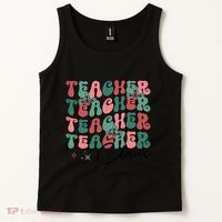 Teacher Claus Holiday Graphic Tank Top thumb 2