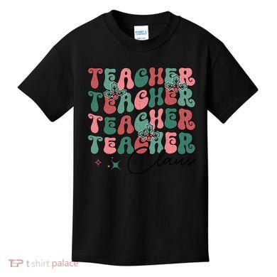 Teacher Claus Holiday Graphic Kids T-Shirt