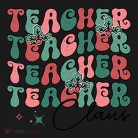 Teacher Claus Holiday Graphic Tote Bag thumb 4