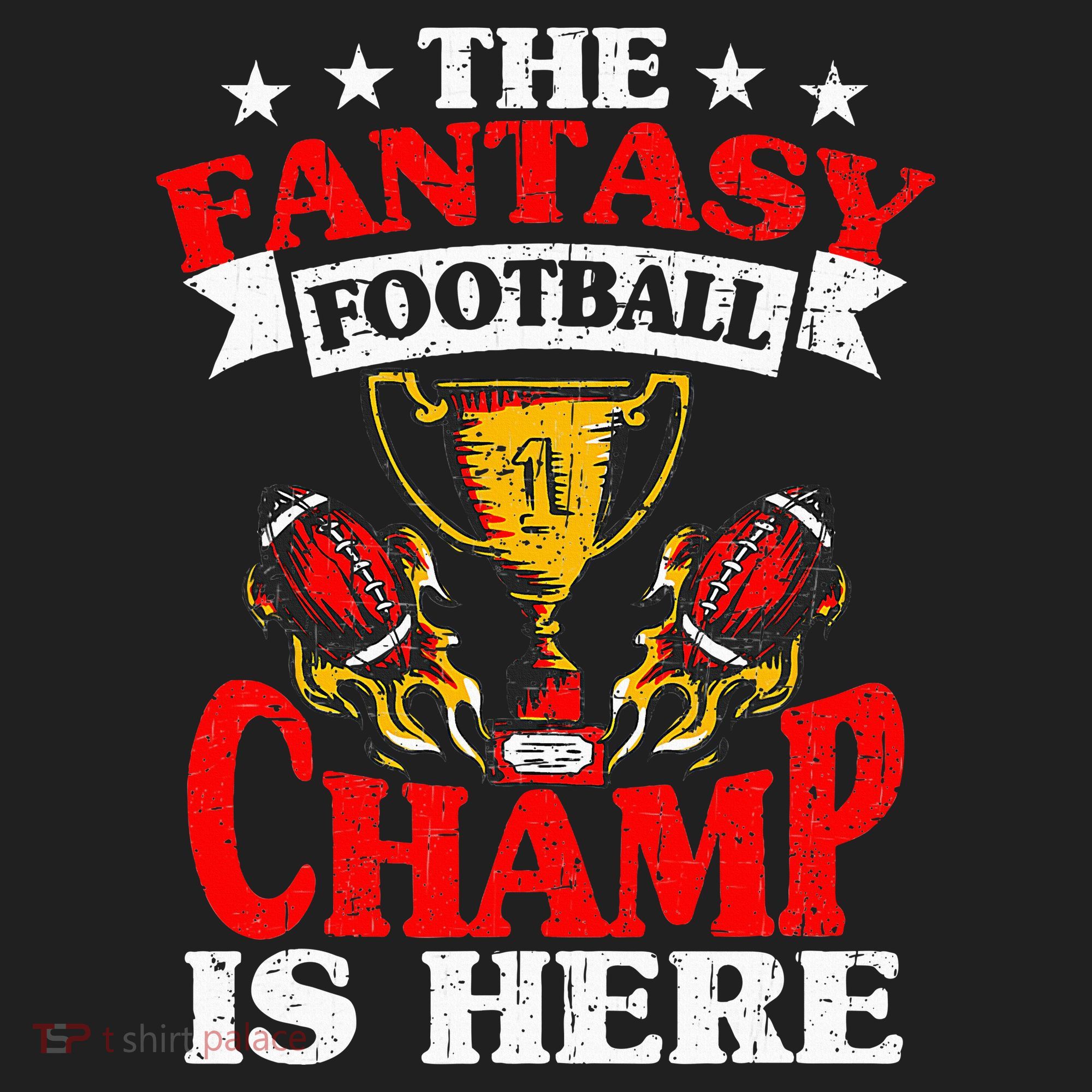 The Champ Is Here Fantasy Football Women's Sweatshirt