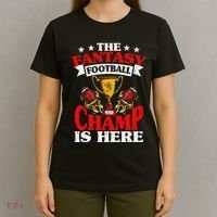 The Champ Is Here Fantasy Football T-Shirt thumb 4