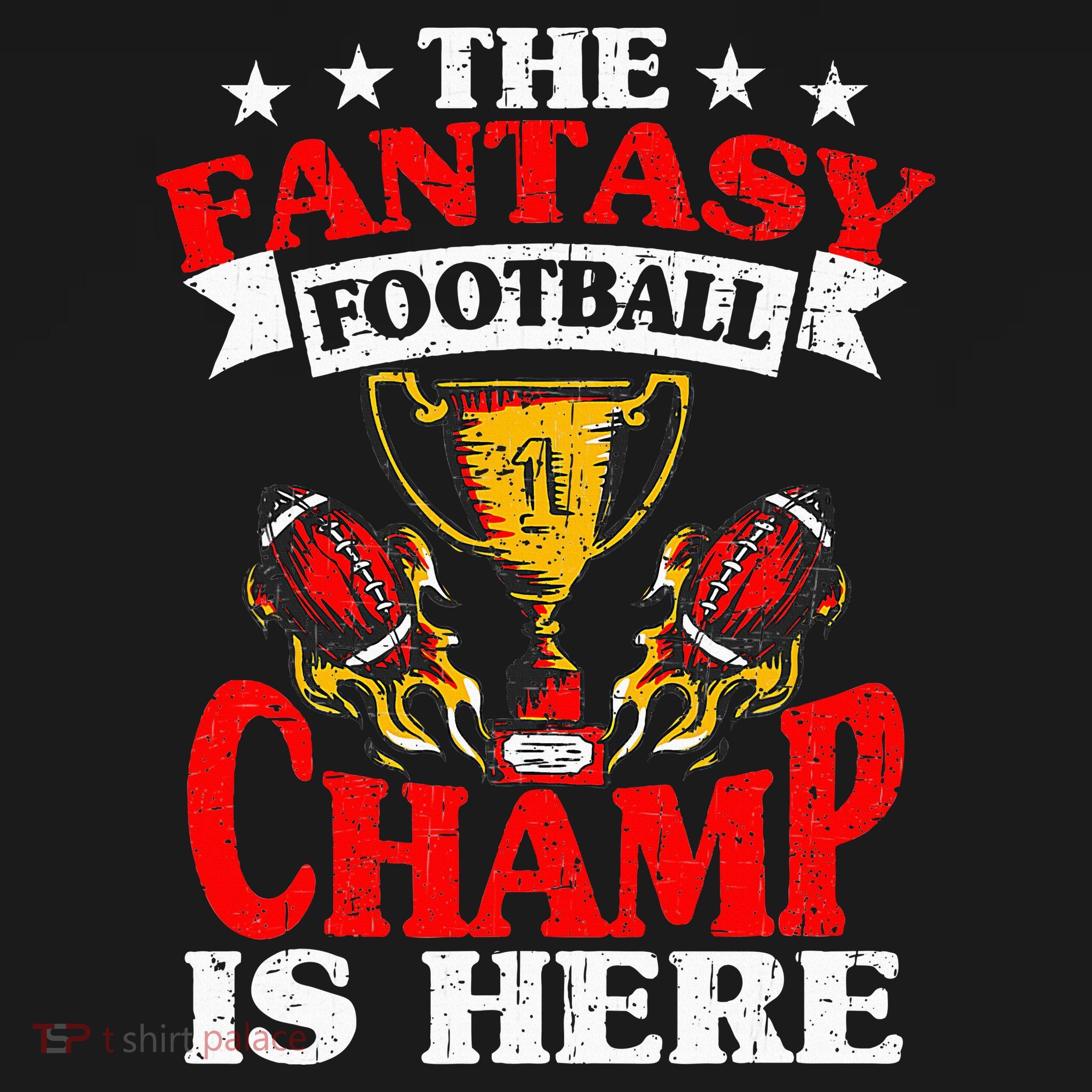 The Champ Is Here Fantasy Football Women's Hoodie