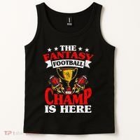The Champ Is Here Fantasy Football Tank Top thumb 2