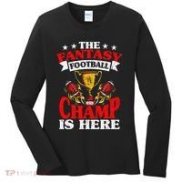 The Champ Is Here Fantasy Football Women's Long Sleeve Shirt thumb 0