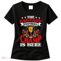 The Champ Is Here Fantasy Football Women's T-Shirt thumb 0