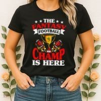 The Champ Is Here Fantasy Football Women's T-Shirt thumb 2