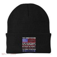 The Constitution Is An Instrument Us Patriotic Beanie thumb 0